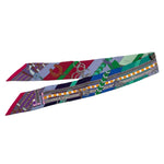 Load image into Gallery viewer, 【中古】エルメス HERMES ツイリー スカーフ スリム 馬勒とチャーム 箱付き マルチカラー i0627aq02992
