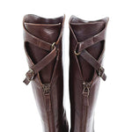 将图片加载到图库查看器，【中古】SARTORE サルトル ロングブーツ レザー ダークブラウン j0107h00345
