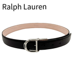 画像をギャラリービューアに読み込む, 【中古】ラルフローレン Ralph Lauren レザーベルト ブラック j0712oq01720
