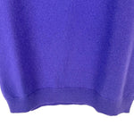 将图片加载到图库查看器，【中古】ドゥロワー Drawer 半袖ニット クルーネックショートスリーブ カシミヤ 無地 パープル 紫 i0925i00612
