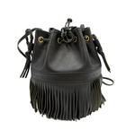 将图片加载到图库查看器，【中古】ジェイアンドエムデヴィッドソンJ&amp;M DAVIDSON  カーニバル ショルダーバッグ フリンジ 巾着 レザー i1029pq01285
