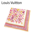 画像をギャラリービューアに読み込む, 【中古】LOUIS VUITTON ルイヴィトン ハンカチ モノグラム マルチカラー ピンク レディース j0626oq002165
