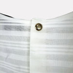 Load image into Gallery viewer, 【中古】ドゥロワー Drawer コットンピンタックショートスリーブブラウス マルチボーダー 透け感 ホワイト 白 i0421h00240
