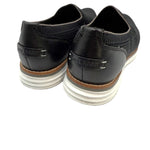 画像をギャラリービューアに読み込む, 【中古】コールハーン COLE HAAN スリッポン メッシュ レザー カジュアル シンプル ブラック 黒 i0722n00315
