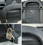 画像をギャラリービューアに読み込む, 【中古】プラダ PRADA ボストンバッグ ナイロン レザー ブラック 黒 2WAY ショルダーバッグ j0213aq003334
