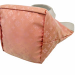 将图片加载到图库查看器，【中古】russet ラシット トートバッグ オレンジ 総柄 ナイロン 軽量 ハンドバッグ i1012oq00617
