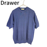 画像をギャラリービューアに読み込む, 【中古】ドゥロワー Drawer 半袖スウェット クルーネック ブルー コットン j0910h00912
