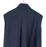 将图片加载到图库查看器，【中古】エルメス HERMES ノースリーブ ワンピース ネイビー シャツワンピース i1222h01275
