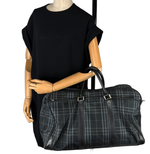 画像をギャラリービューアに読み込む, 【中古】BURBERRY バーバリー ボストンバッグ チェック 2WAY ショルダー付き j0417aq01287
