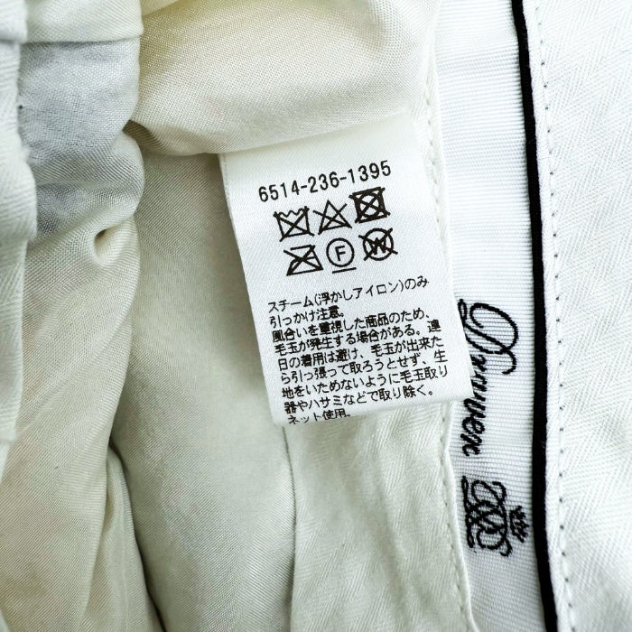 【中古】ドゥロワー Drawer テーパードパンツ ツイード ミックス生地 ブルー系 ホワイト i0619a00357