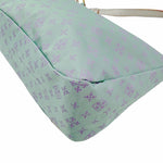 将图片加载到图库查看器，【中古】russet ラシット ショルダーバッグ ミントグリーン ナイロン×レザー 軽量 i1012oq0085
