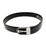 Load image into Gallery viewer, 【中古】LACOSTE ラコステ キッズ レザーベルト ブラック ロゴバックル j0618lq0237
