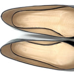 Load image into Gallery viewer, 【中古】バーニーズニューヨーク BARNEYS NEW YORK エナメルパンプス ローヒール スクエアトゥ ブラック 黒 i0624h00110
