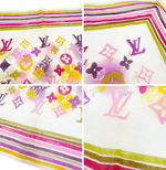 Load image into Gallery viewer, 【中古】LOUIS VUITTON ルイヴィトン ハンカチ モノグラム マルチカラー ピンク レディース j0626oq002165
