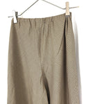 画像をギャラリービューアに読み込む, 【中古】ギャルリーヴィー GALERIE VIE ワイドパンツ チェック柄 ガンクラブ ベージュ ブラウン系 h1227n0243
