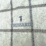 将图片加载到图库查看器，【中古】トラサルディ TRUSSARDI マフラー チェック柄 ウィンドウペン ウール ライトグレー系 h1226wq0213
