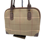 Load image into Gallery viewer, 【中古】バーバリー BURBERRY ハンドバッグ タマムシ チェック柄 レトロ ベージュ系 ブラウン i0225aq02364
