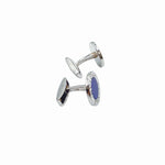 将图片加载到图库查看器，【中古】BVLGARI ブルガリ カフス カフリンクス シルバー ブルー ケース付き i1029pq02170
