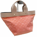 将图片加载到图库查看器，【中古】russet ラシット トートバッグ オレンジ 総柄 ナイロン 軽量 ハンドバッグ i1012oq00617
