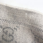 Load image into Gallery viewer, 【中古】グッチ GUCCI ストール GGロゴ ウール 大判 おしゃれ タグ付き ダブルフェイス ライトグレー i0213lq01393
