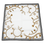 画像をギャラリービューアに読み込む, 【中古】FENDI Longchamp ハンカチ 4点 セット ブランド アソート シルク 綿混 i0728tq0111
