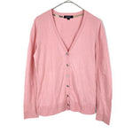 将图片加载到图库查看器，【中古】バーバリー BURBERRY アンサンブルニット 半袖 カーディガン セット コットン くすみピンク i0606aq01520
