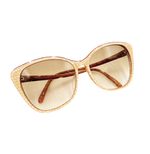 将图片加载到图库查看器，【中古】FENDI フェンディ サングラス ベージュ FF柄 レディース j0618lq02149
