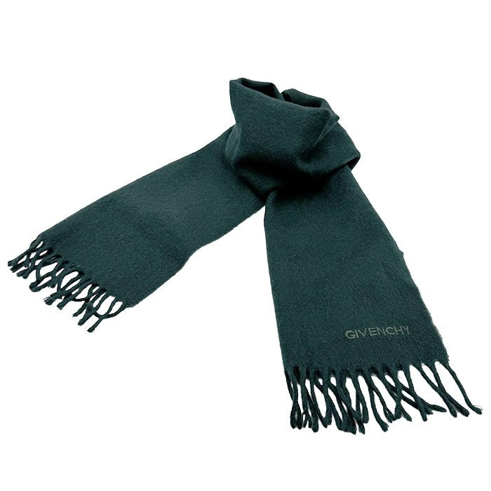 【中古】GIVENCHY ジバンシィ マフラー ウール100％ フリンジ付き i0429wq0470
