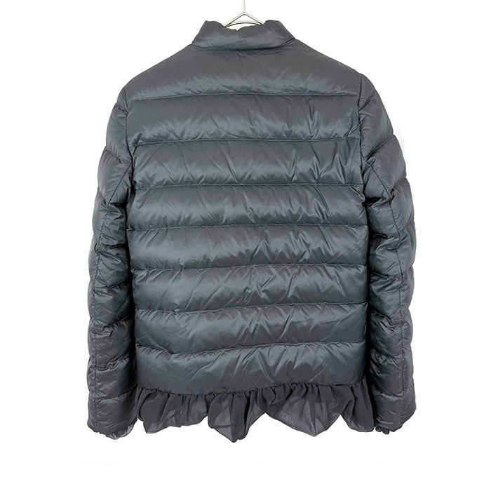 【中古】モンクレール MONCLER ダウンジャケット sacaiコラボ商品 リバーシブル フリル チャコールグレー h1227s001315