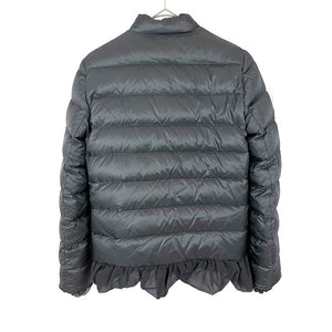 【中古】モンクレール MONCLER ダウンジャケット sacaiコラボ商品 リバーシブル フリル チャコールグレー h1227s001315