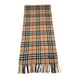 画像をギャラリービューアに読み込む, 【中古】バーバリー  BURBERRY マフラー ノバチェック ベージュ カシミヤ100％ j0215pq00740
