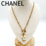 将图片加载到图库查看器，【中古】シャネル CHANEL ネックレス プレート ロゴ 31 RUE CAMBON PARIS ゴールド j0712oq020241
