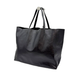 画像をギャラリービューアに読み込む, 【中古】CELINE セリーヌ トートバッグ ホリゾンタルカバ ブラック レザー 大容量 レディース j0205dq001335
