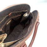 画像をギャラリービューアに読み込む, 【中古】バーバリー BURBERRY ハンドバッグ ノバチェック 定番チェック柄 バイカラー ベージュ系 ブラウン i0413oq001149
