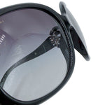Load image into Gallery viewer, 【中古】ブルガリ BVLGARI サングラス ブラック グラデーションレンズ ラインストーン j0115lq01493
