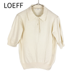 画像をギャラリービューアに読み込む, 【中古】LOEFF ロエフ 半袖ニットポロ ホワイト サイズ3 シルク混 j0527h00210

