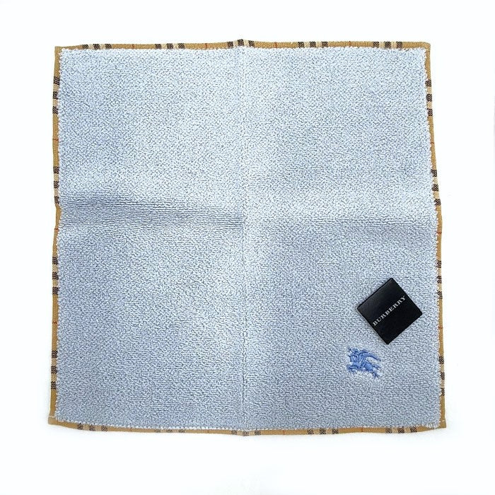 【中古】バーバリー BURBERRY ハンカチ3点セット ハンドタオル チェック 未使用品 ピンク ベージュ ライトブルー i0619wq0465