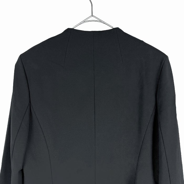 【中古】wb ダブルビー ジャケット 黒 テーラード 1ボタン ストレッチ入り フォーマル i1016n0084