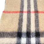 画像をギャラリービューアに読み込む, 【中古】バーバリー BURBERRY ノバチェック マフラー ベージュ ウール100％ j0215pq00460
