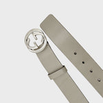 Load image into Gallery viewer, 【中古】グッチ GUCCI ベルト インターロッキングG GGバックル レザー シルバー金具 ベージュ j0729pq00589
