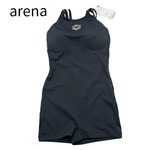 画像をギャラリービューアに読み込む, 【中古】アリーナ arena 水着 レディース M ブラック 黒 競泳水着 j0818h00520
