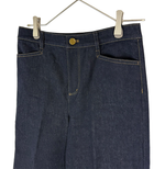 画像をギャラリービューアに読み込む, 【中古】EPOCA エポカ ワイドパンツ デニム インディゴ 40 未使用 i0828n0043
