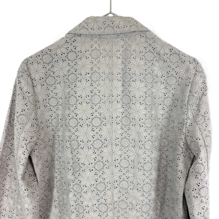 【中古】セオリーリュクス Theory luxe 総レースジャケット 花 カットワークレース グレージュ i0807n0057