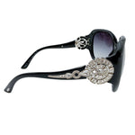 Load image into Gallery viewer, 【中古】ブルガリ BVLGARI サングラス ブラック グラデーションレンズ ラインストーン j0115lq01493

