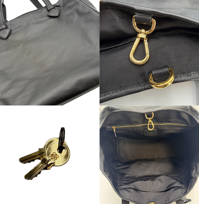 【中古】LOEWE ロエベ ヘリテージ トートバッグ ハンドバッグ PVC×レザー A4収納可 通勤 通学 i0907oq012172