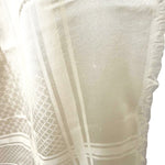 将图片加载到图库查看器，【中古】グッチ GUCCI ストール GGロゴ チェック フリンジ シンプル オフホワイト 白系 i0601oq00569
