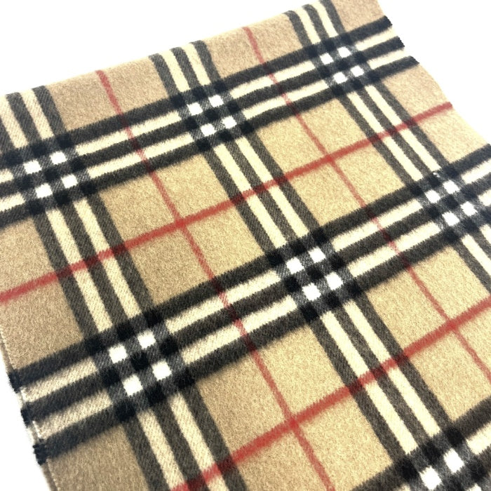 【中古】バーバリー BURBERRY マフラー チェック柄 定番 可愛い Burberrys ベージュ系 h0516lq00327