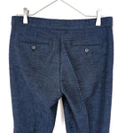 画像をギャラリービューアに読み込む, 【中古】ジョセフ JOSEPH テーパードパンツ ツイード コットン 麻 リネン ネイビー ブラック i0213n0175
