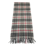画像をギャラリービューアに読み込む, 【中古】バーバリー BURBERRY マフラー ノバチェック グレー カシミヤ100％ j0215pq00842
