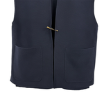 画像をギャラリービューアに読み込む, 【中古】ドゥロワー Drawer ジレ ベスト ネイビー ノースリーブ コットン i1117a00442
